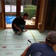 Warmboard install and Channel 9 visit